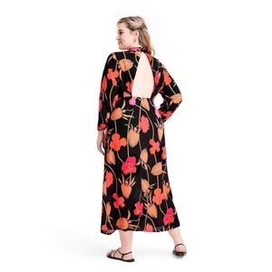 Plus Size Floral Open Back Dress from RIXO